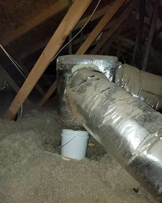 Air Conditioning Air Handler in the Attic