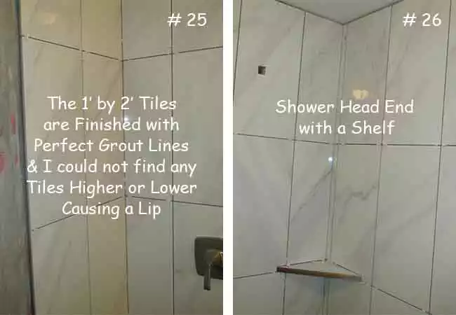 Finished Look of 1 foot by 2 foot Tiles