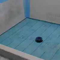 Shower Pan before Floor Mud