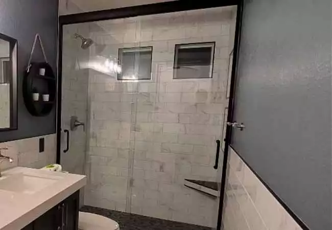 Finished Look of New Tiled Shower