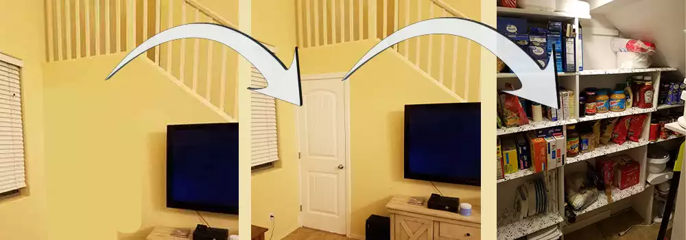 Cut Out for Door Way for the Pantry
