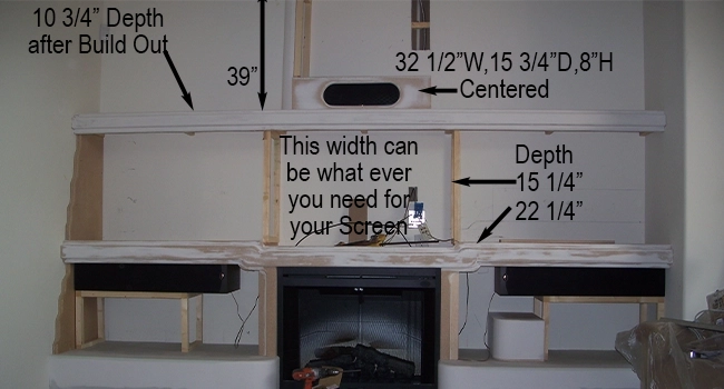 Wall Unit Supports for Tower Speakers lying on their Side