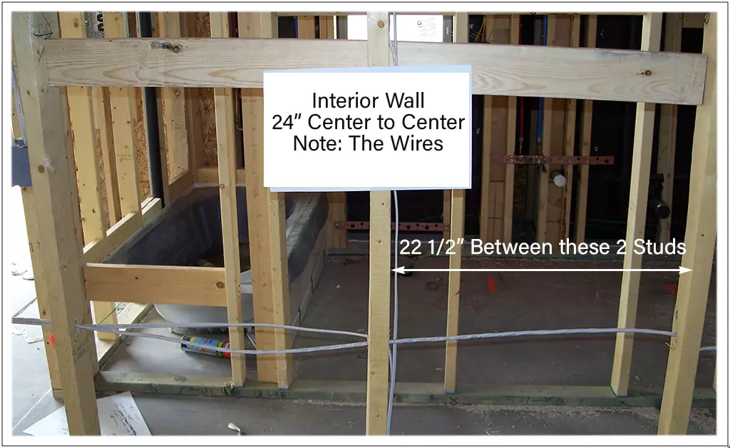 Inside Wall Studs
