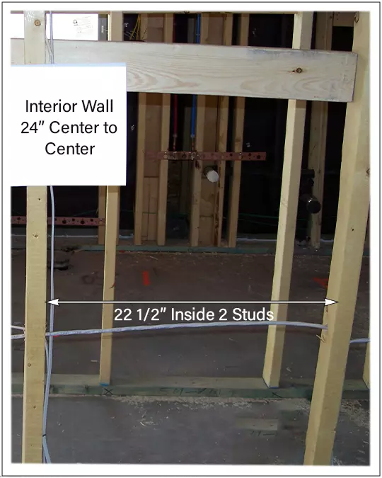 Inside Wall Studs