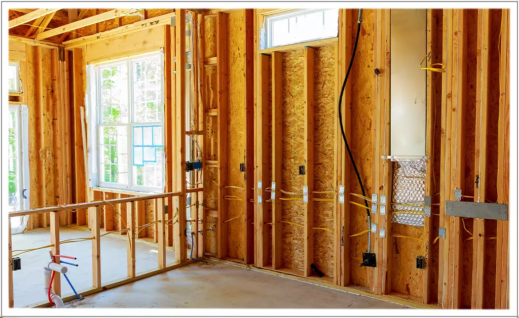 Inside Wall Studs