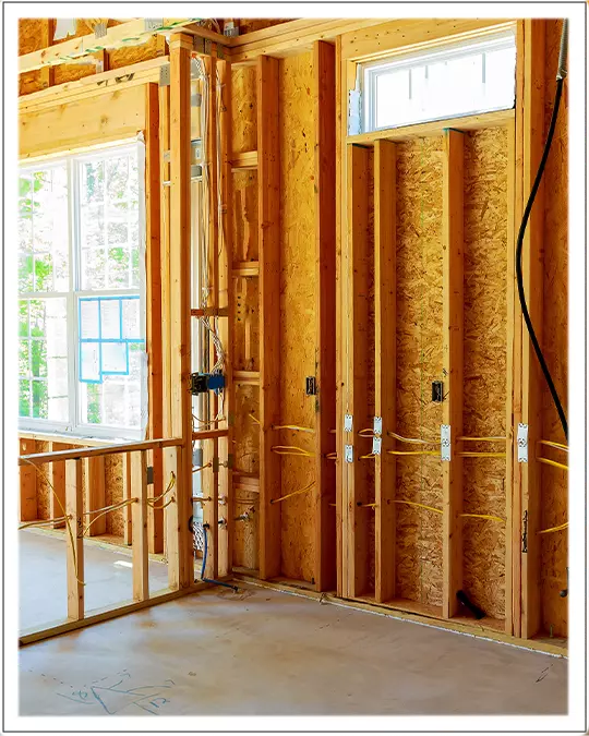 Inside Wall Studs